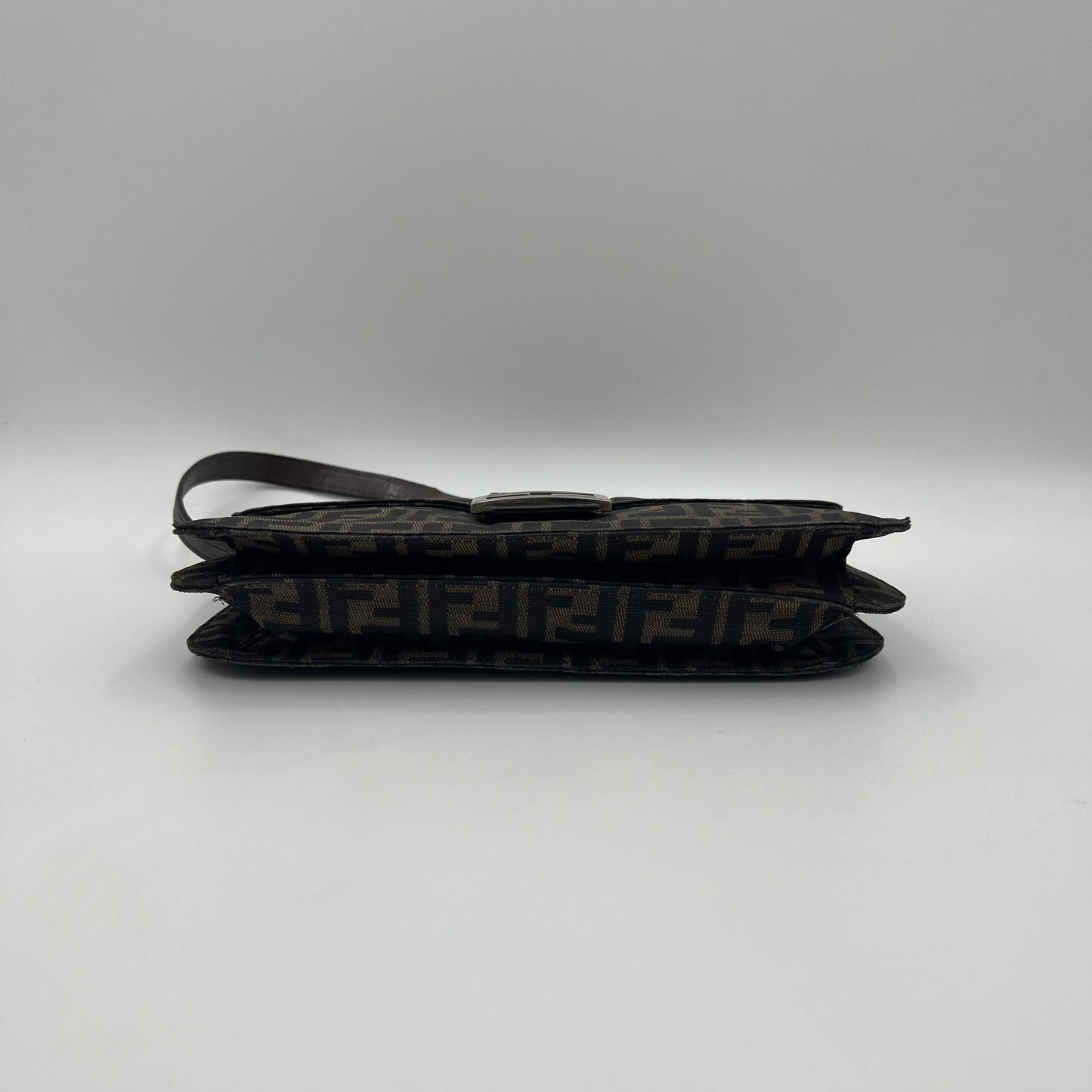 Fendi Tobacco Zucca Flap Shoulder Bag