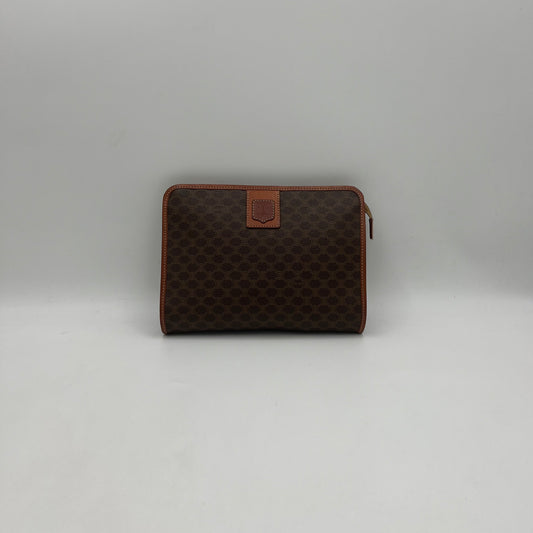 Celine Paris Macadam PVC Zip Large Clutch