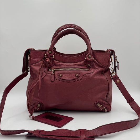 Balenciaga Burgundy Leather Giant 12 Velo RGHW