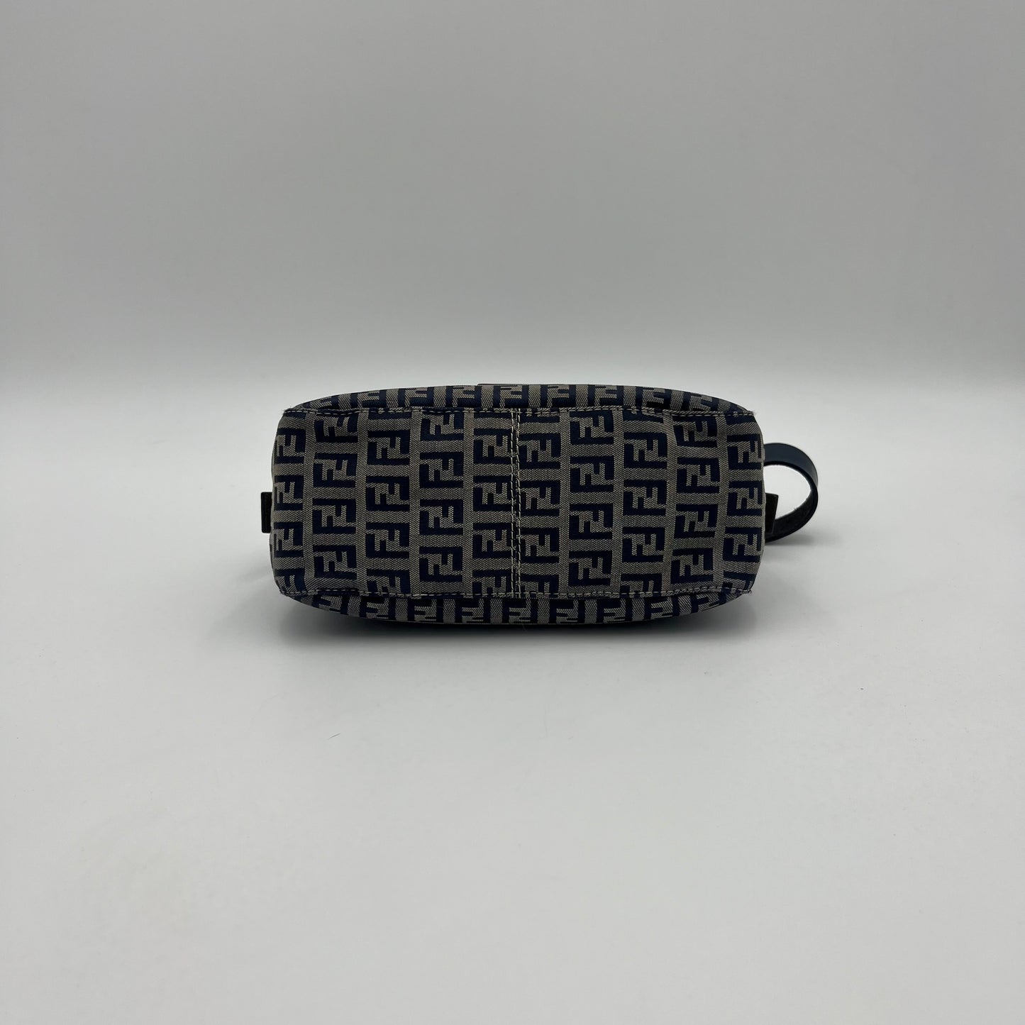 Fendi Dark Blue Zucchino Mini Baguette