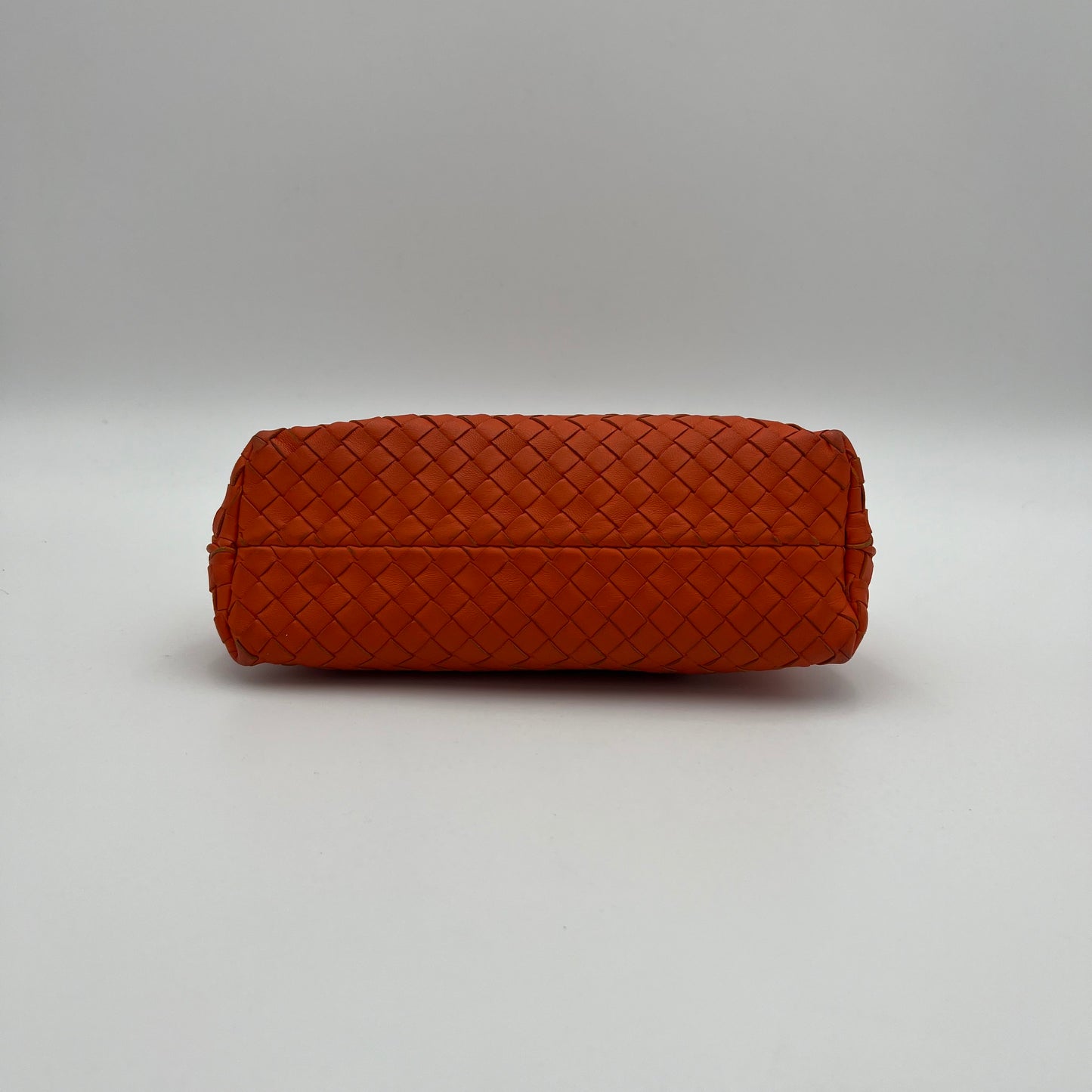 Bottega Veneta Orange Intrecciato Pochette