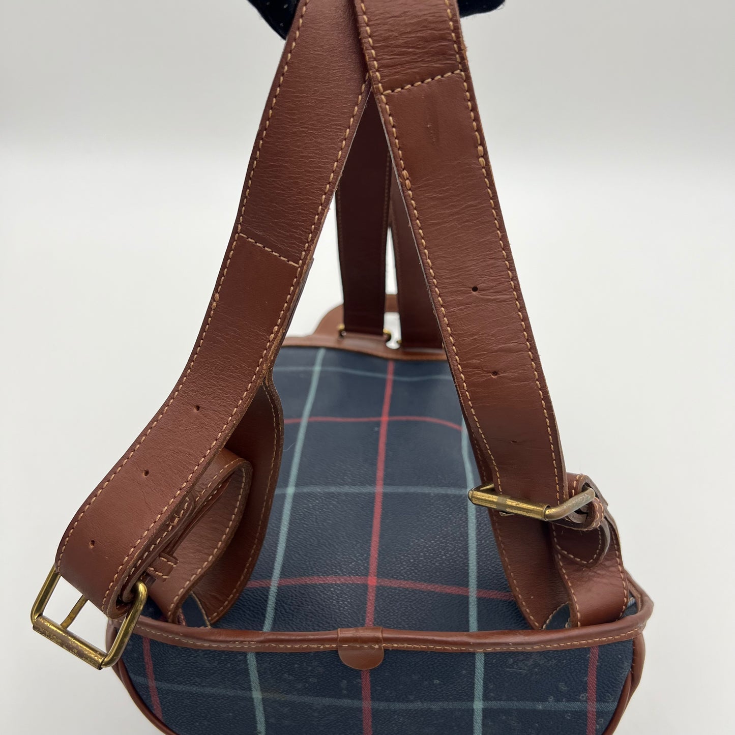 Burberry London Rare Blue Plaid Small Backpack