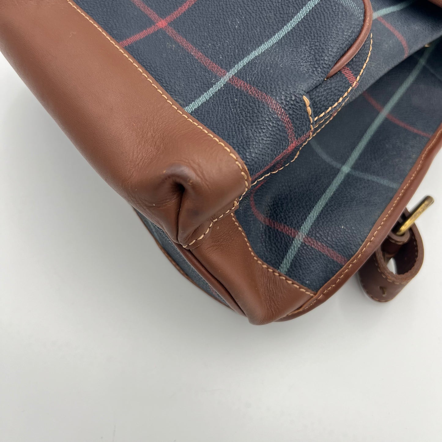 Burberry London Rare Blue Plaid Small Backpack