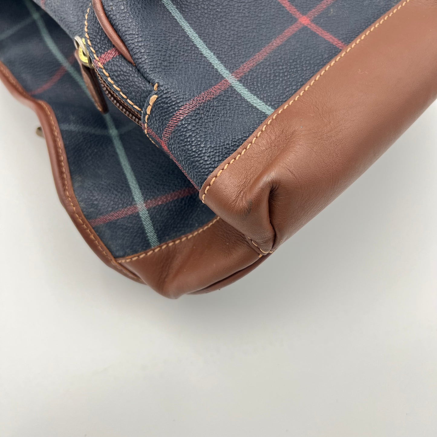 Burberry London Rare Blue Plaid Small Backpack