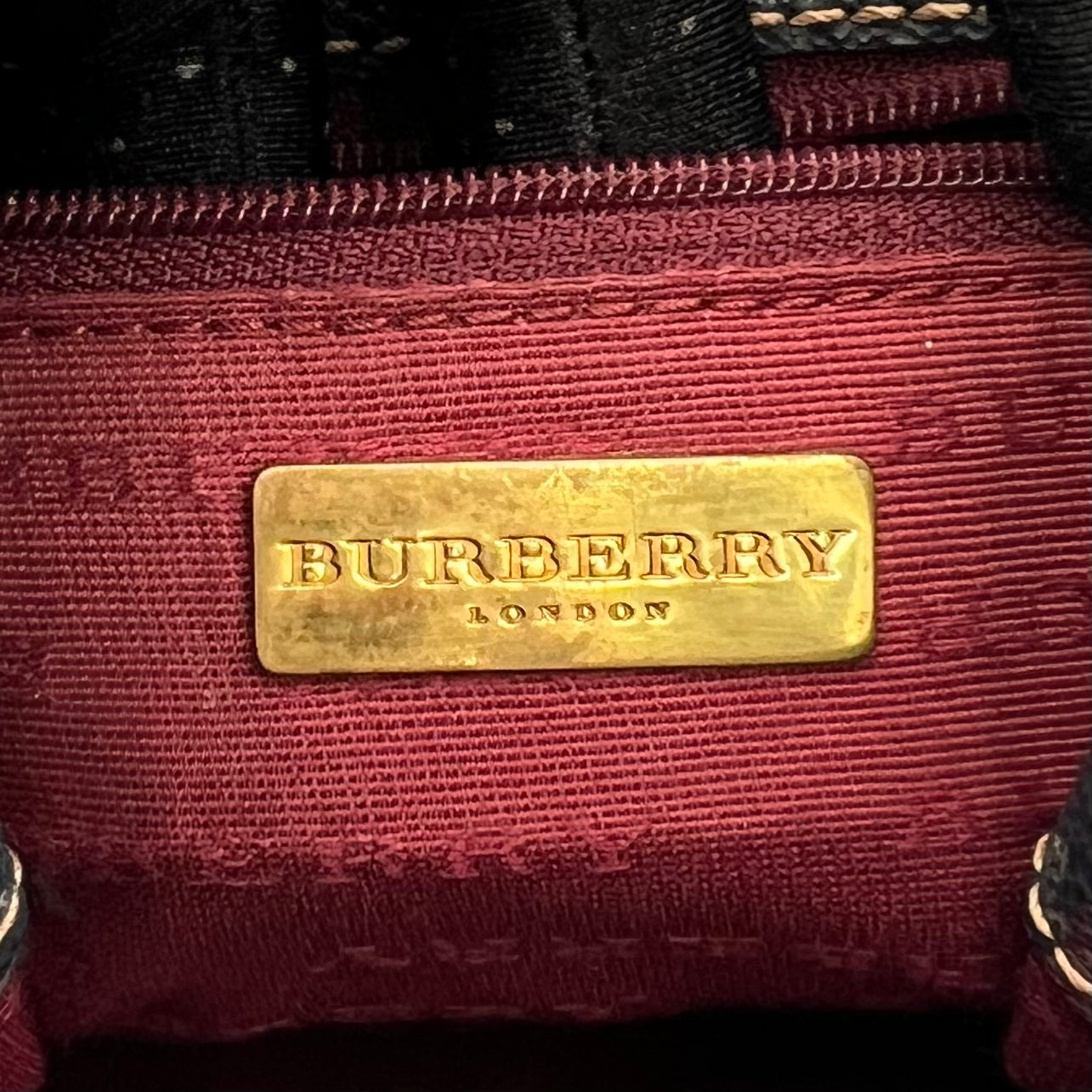 Burberry London Rare Blue Plaid Small Backpack