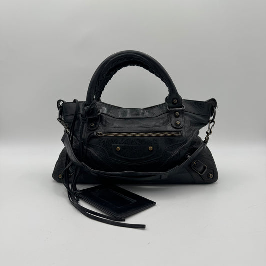Balenciaga Black Leather Classic First