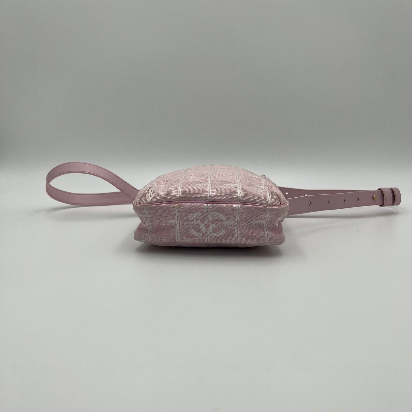 Chanel Pink Travel Line Nylon Crossbody