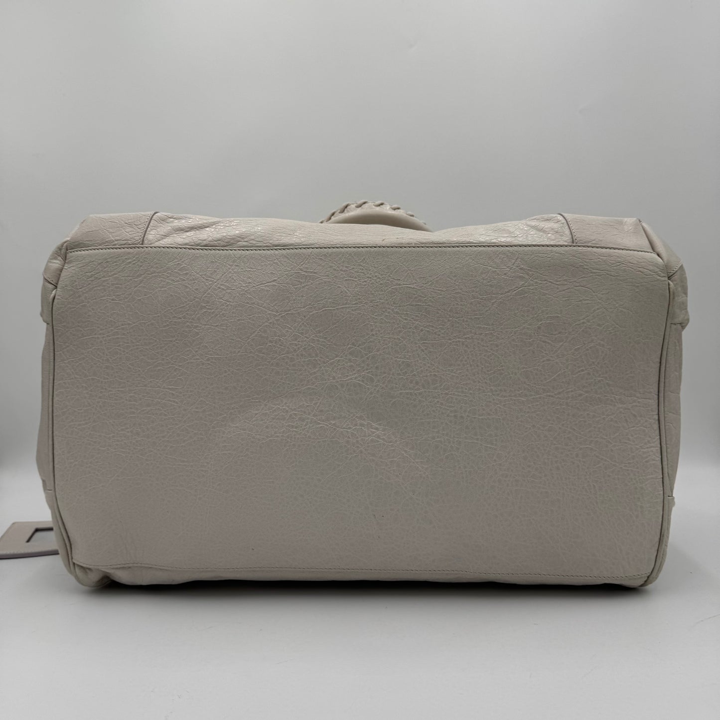 Balenciaga White Leather Classic The Sunday Tote