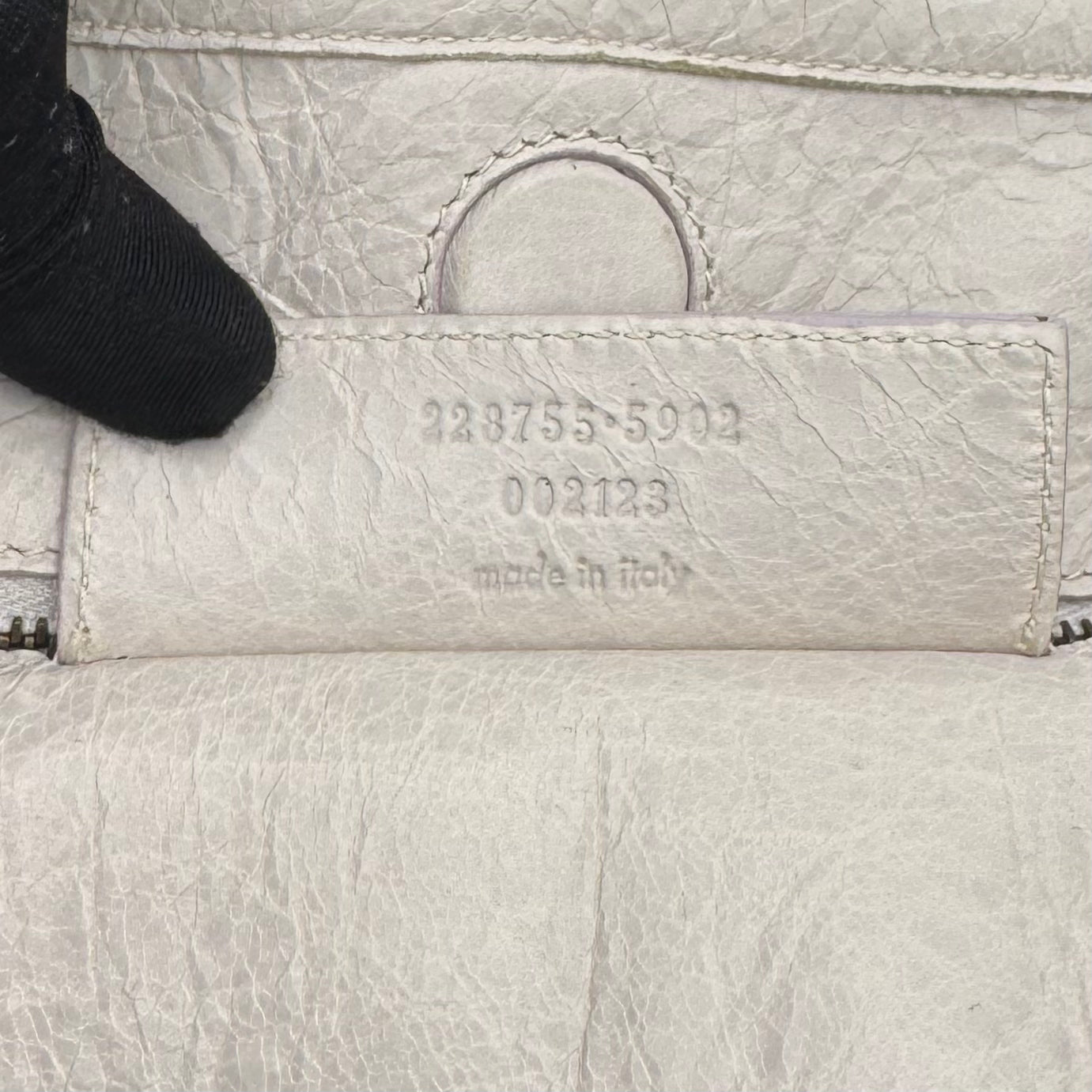 Balenciaga White Leather Classic The Sunday Tote
