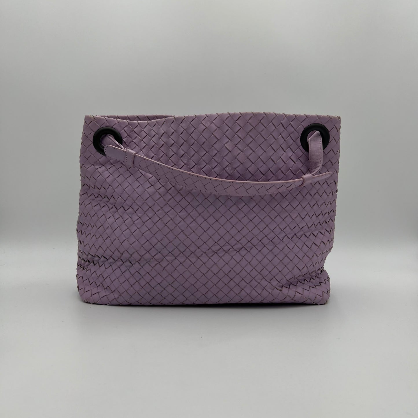 Bottega Veneta Light Purple Intrecciato Garda Bag