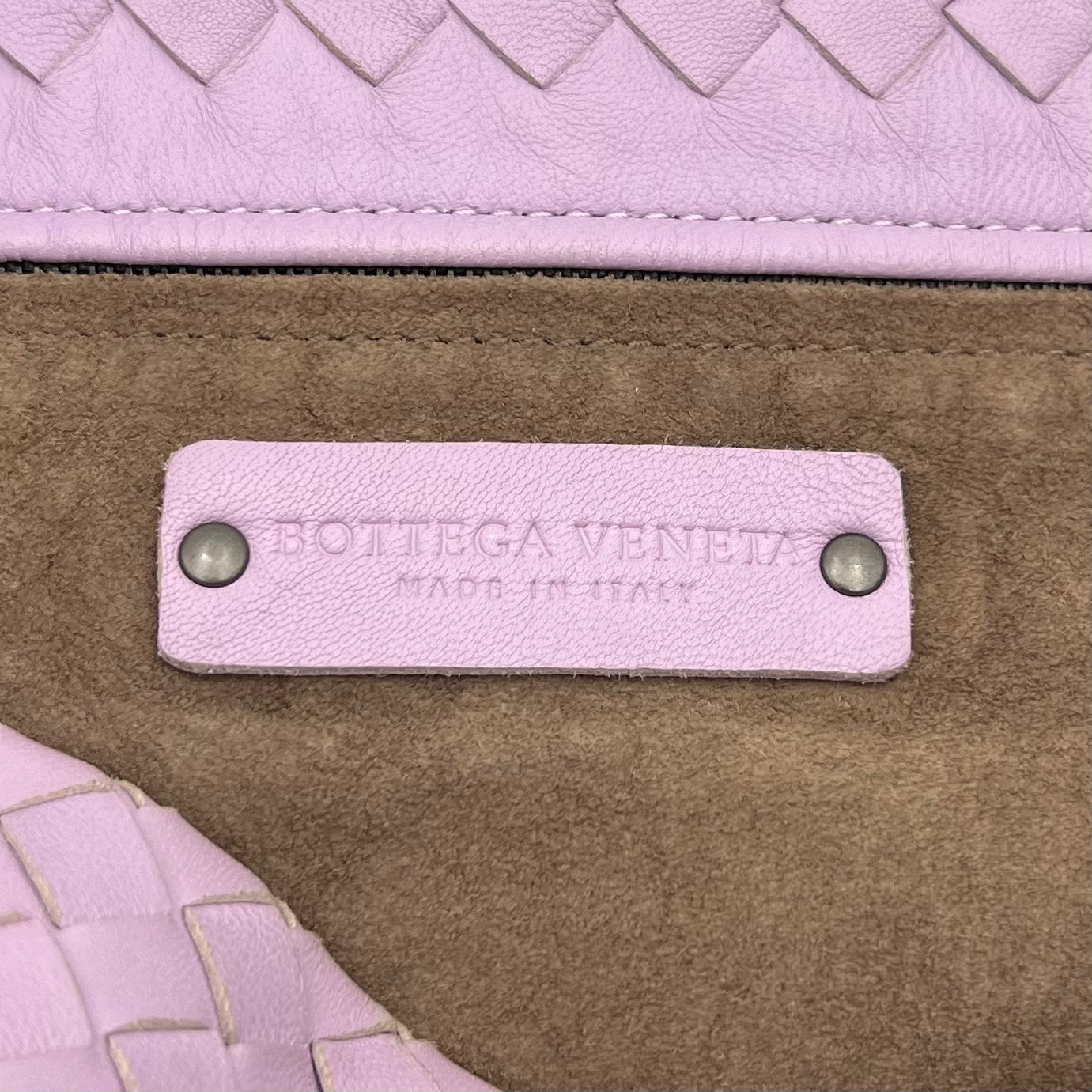 Bottega Veneta Light Purple Intrecciato Garda Bag