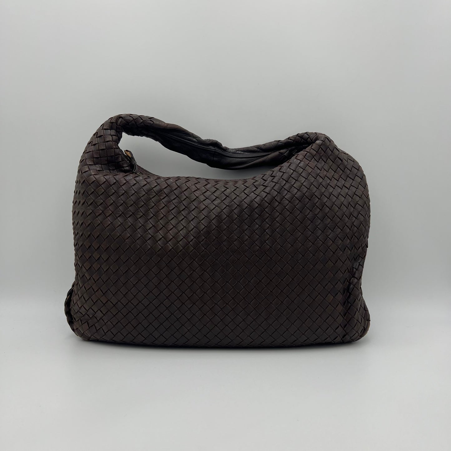 Bottega Veneta Brown Intrecciato Large Hobo Bag