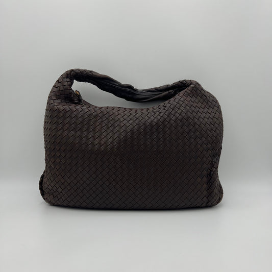 Bottega Veneta Brown Intrecciato Large Hobo Bag