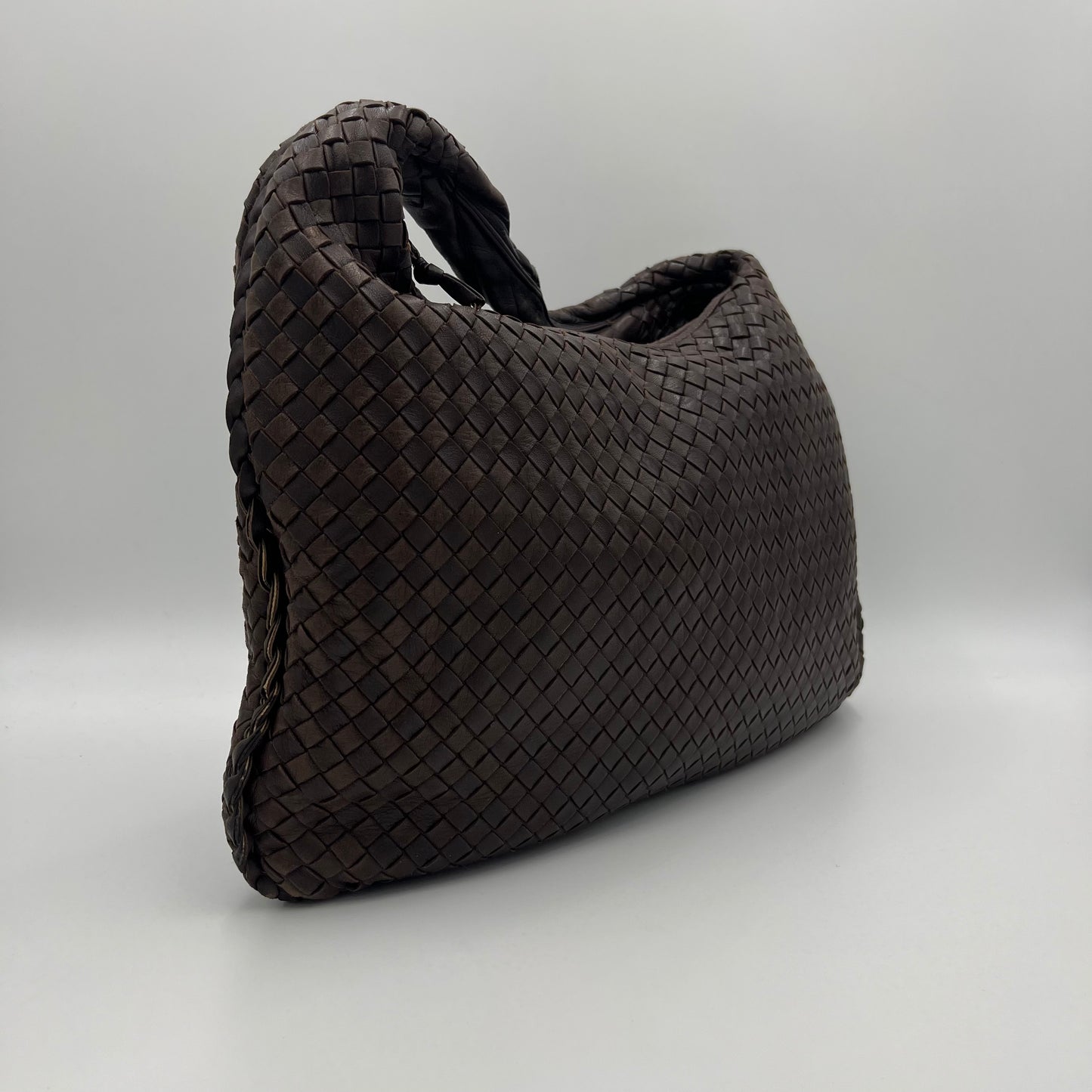 Bottega Veneta Brown Intrecciato Large Hobo Bag