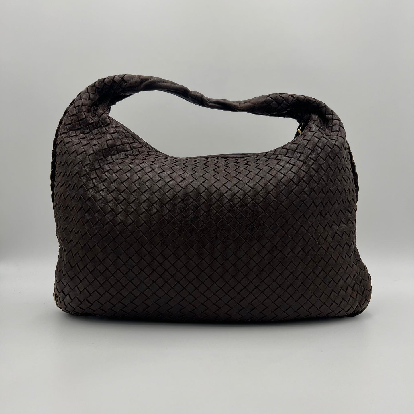 Bottega Veneta Brown Intrecciato Large Hobo Bag