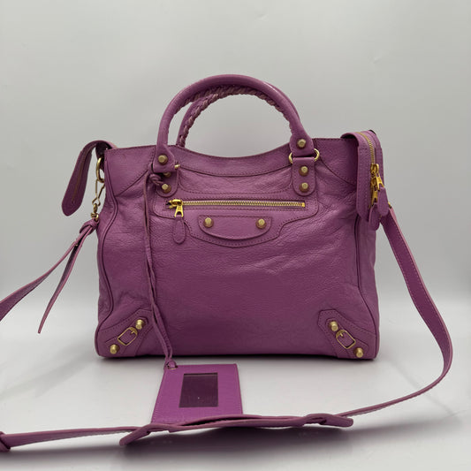 Balenciaga Orchid Lavender Leather Giant 12 Velo GHW