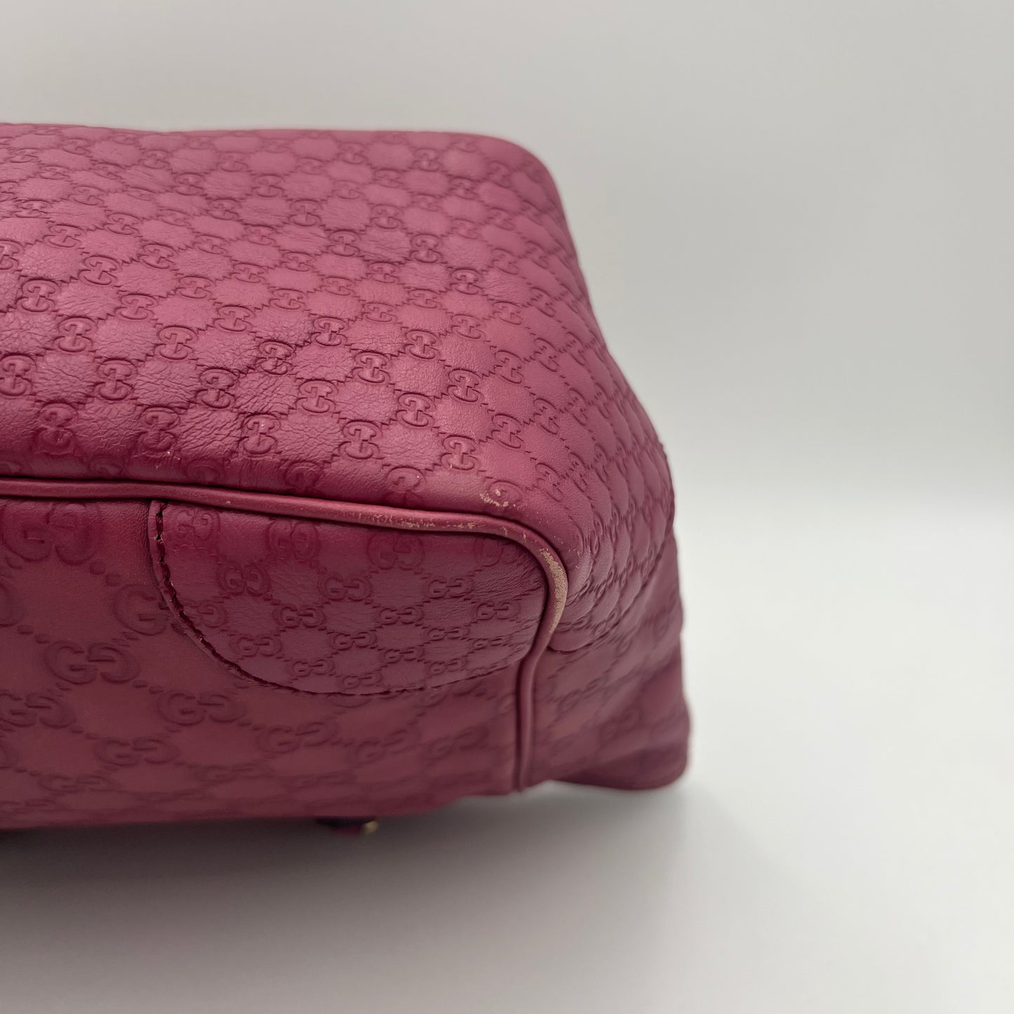 Gucci Purple Guccissima Leather Bree Tote Shoulder Bag