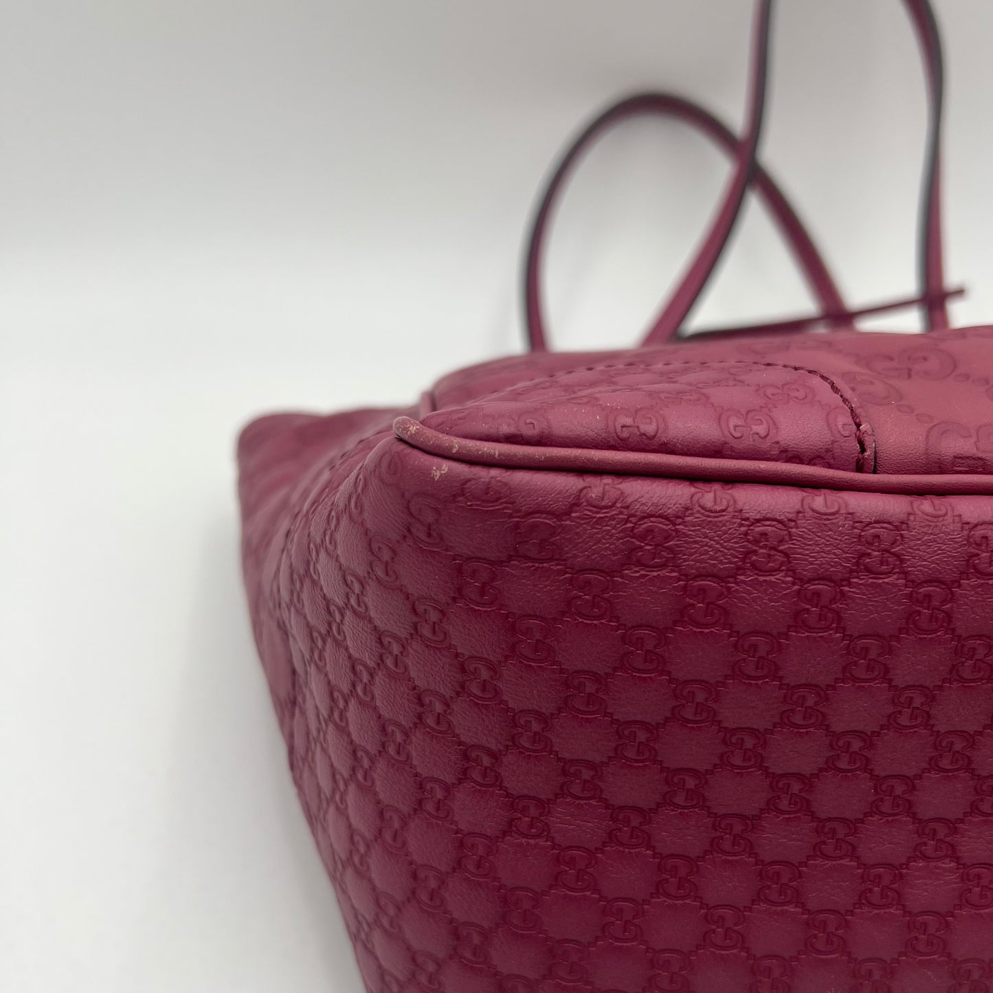 Gucci Purple Guccissima Leather Bree Tote Shoulder Bag
