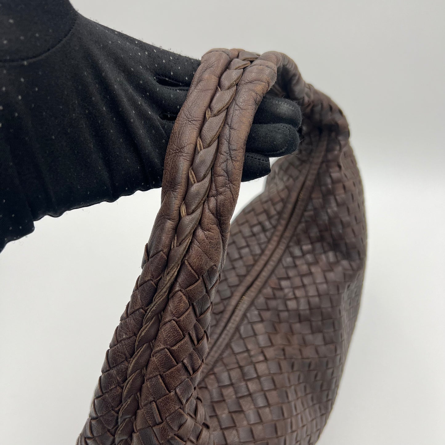 Bottega Veneta Brown Intrecciato Large Hobo Bag