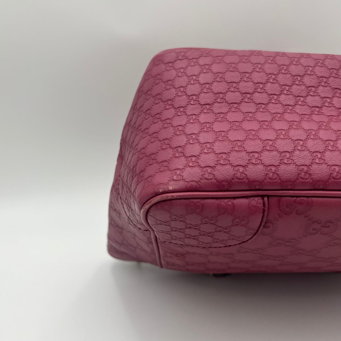 Gucci Purple Guccissima Leather Bree Tote Shoulder Bag