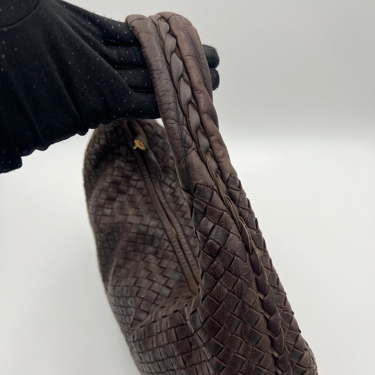 Bottega Veneta Brown Intrecciato Large Hobo Bag