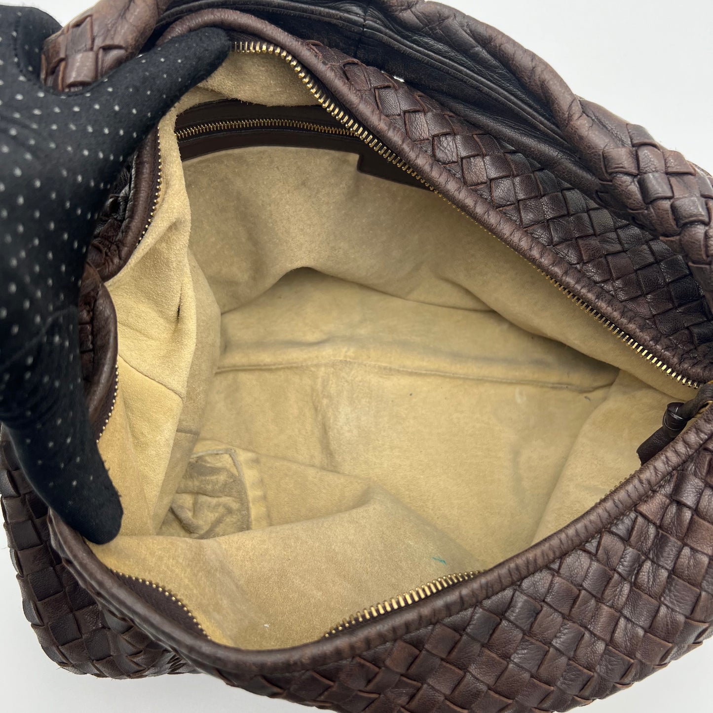 Bottega Veneta Brown Intrecciato Large Hobo Bag