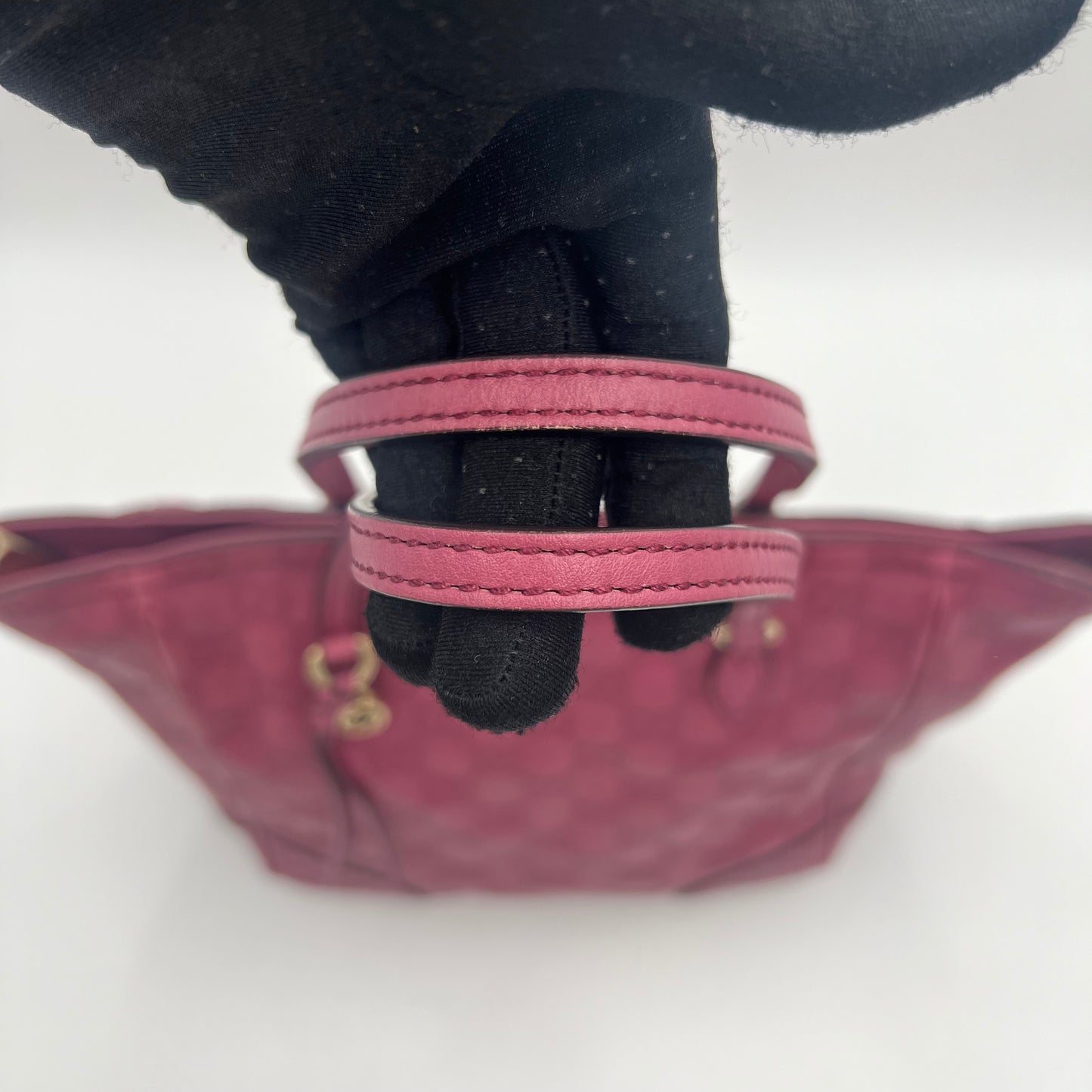 Gucci Purple Guccissima Leather Bree Tote Shoulder Bag