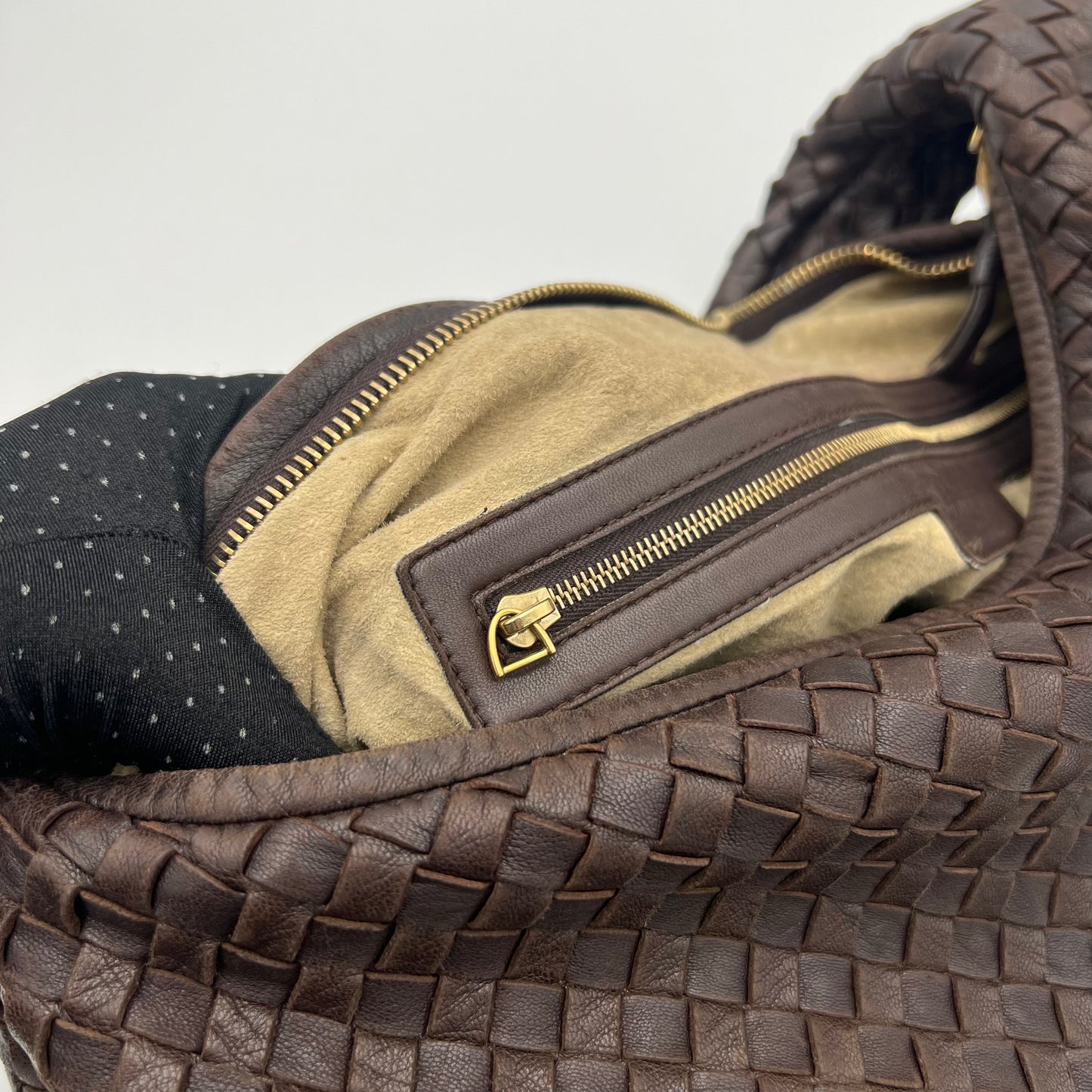 Bottega Veneta Brown Intrecciato Large Hobo Bag