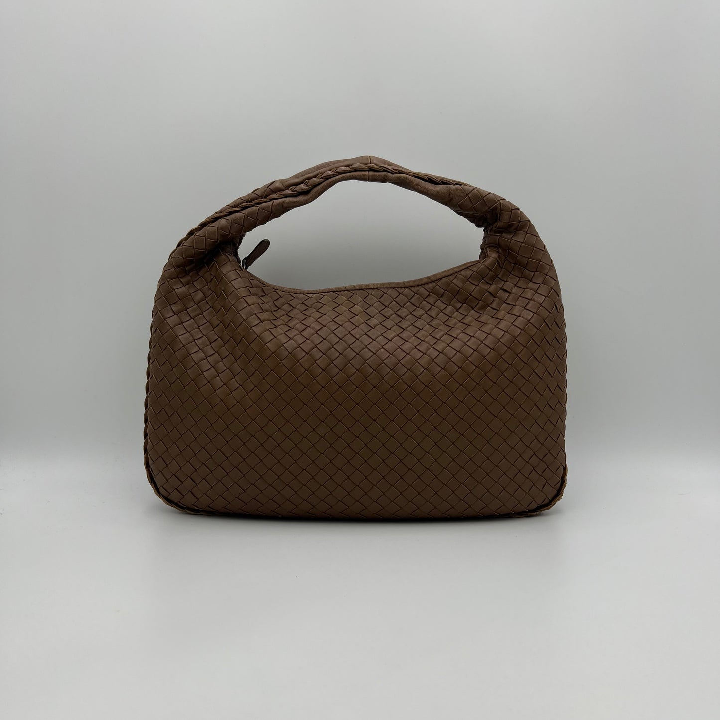 Bottega Veneta Light Brown Intrecciato Hobo Bag