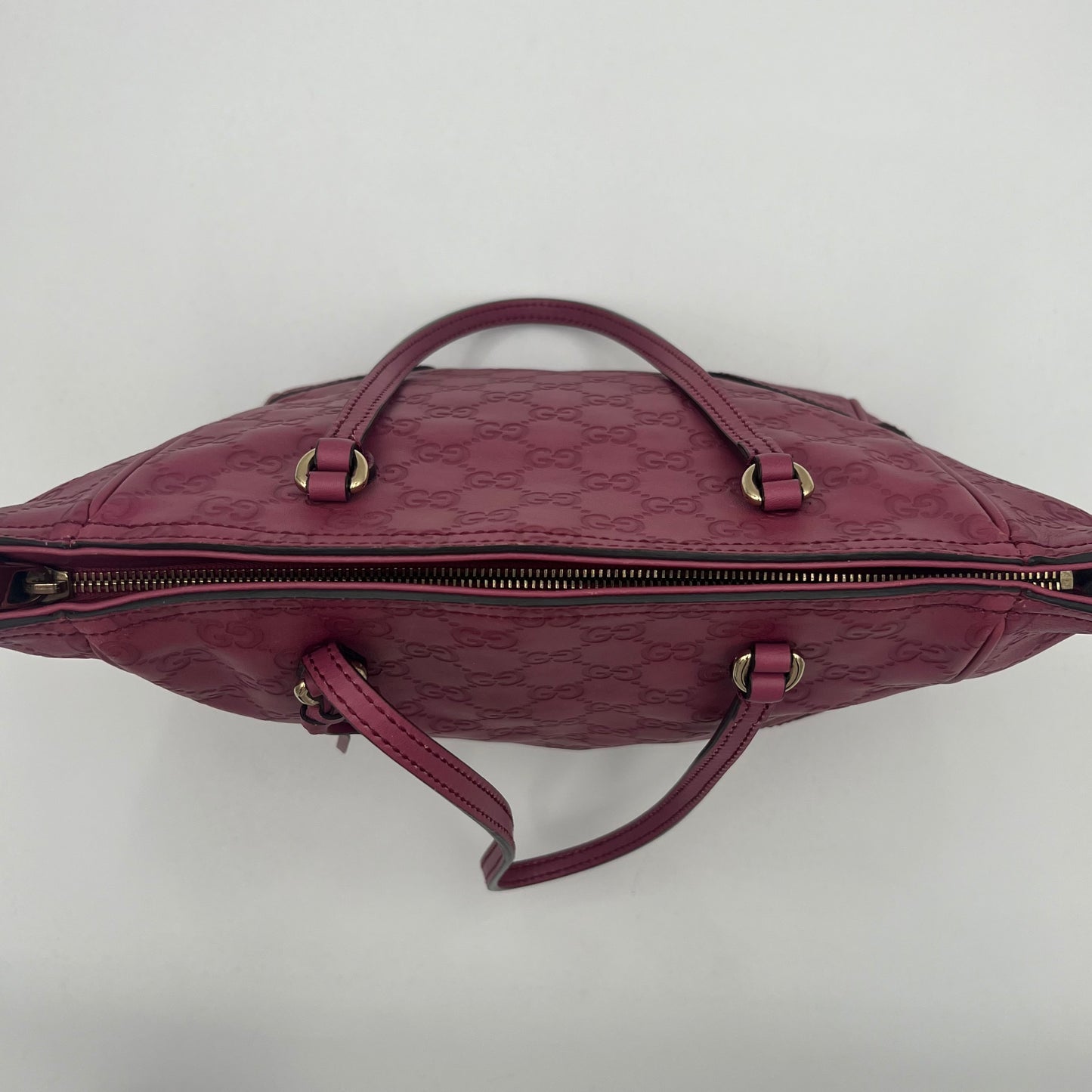 Gucci Purple Guccissima Leather Bree Tote Shoulder Bag