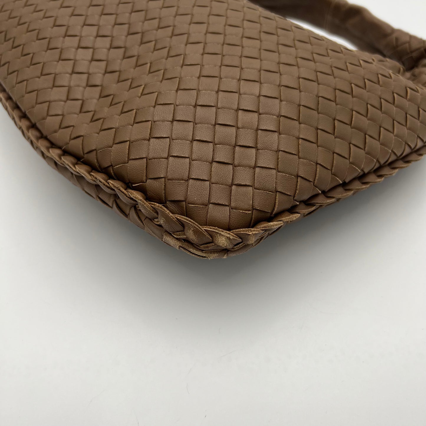 Bottega Veneta Light Brown Intrecciato Hobo Bag