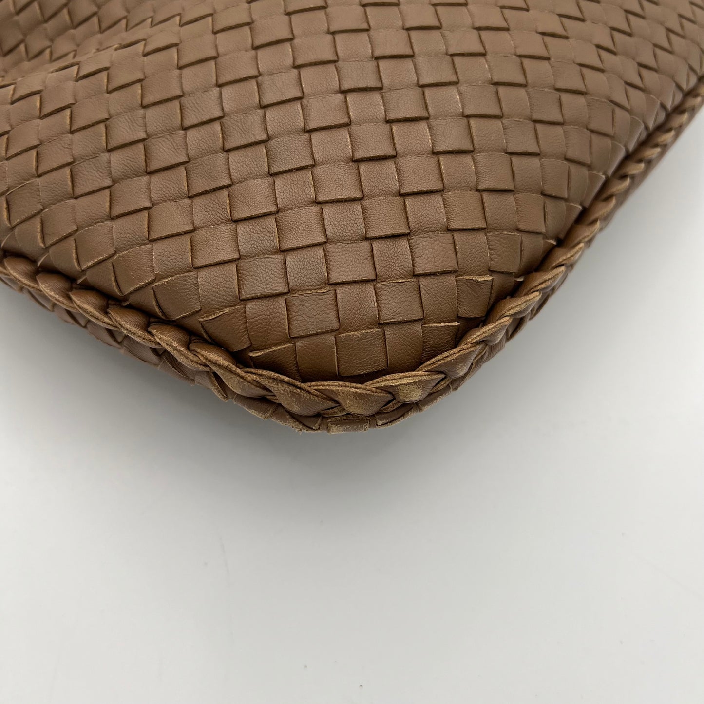 Bottega Veneta Light Brown Intrecciato Hobo Bag