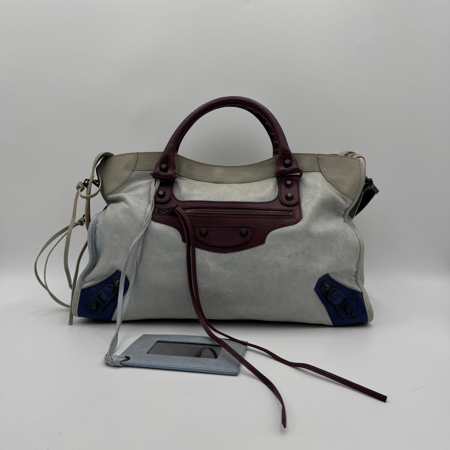 Balenciaga Tri-Color Lambskin Classic City Bag