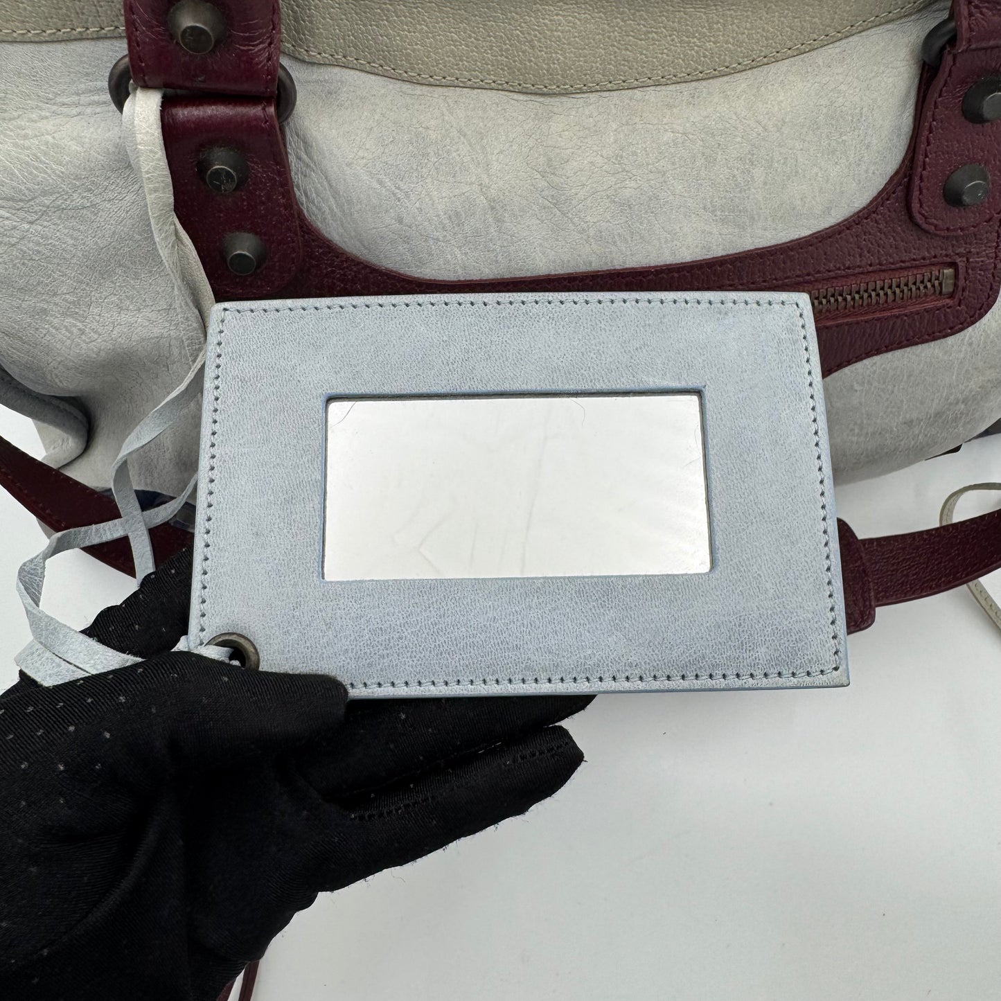 Balenciaga Tri-Color Lambskin Classic City Bag