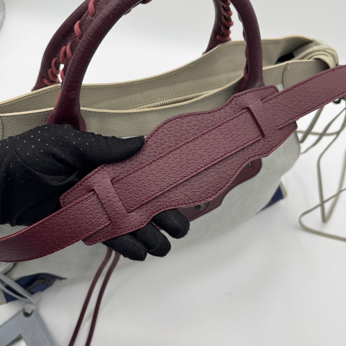 Balenciaga Tri-Color Lambskin Classic City Bag