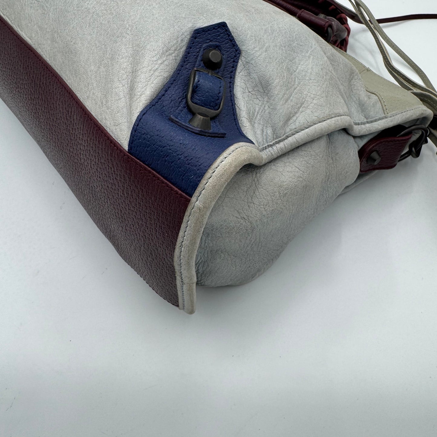 Balenciaga Tri-Color Lambskin Classic City Bag