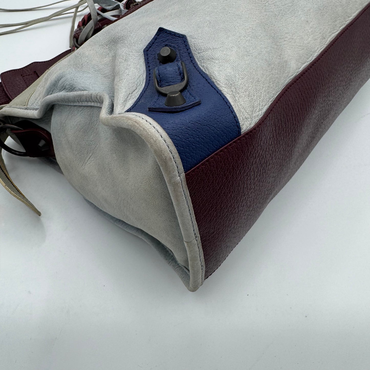 Balenciaga Tri-Color Lambskin Classic City Bag