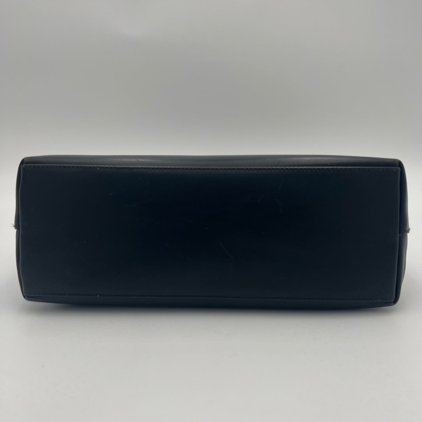 Gucci Black Leather Bamboo Shoulder Bag