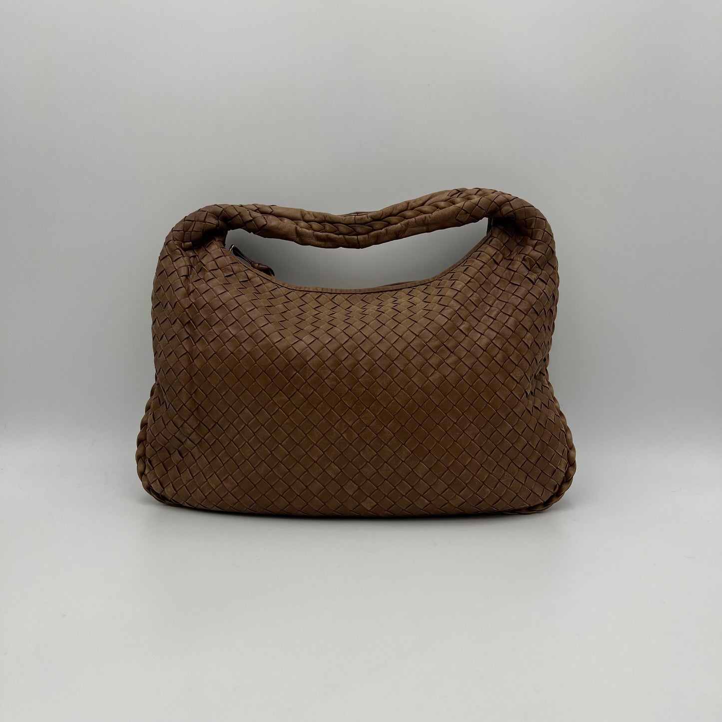 Bottega Veneta Toffee Brown Intrecciato Hobo Bag
