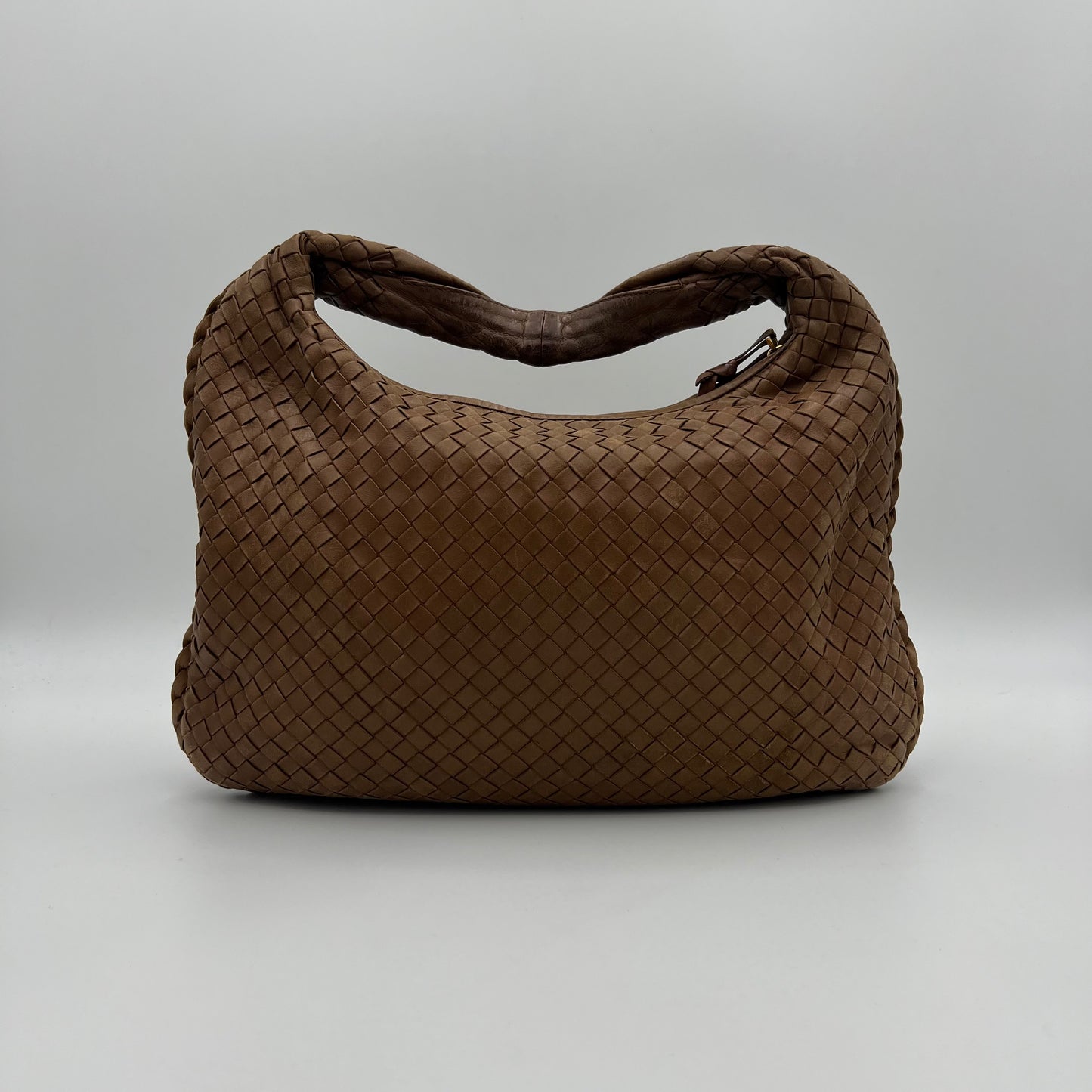 Bottega Veneta Toffee Brown Intrecciato Hobo Bag