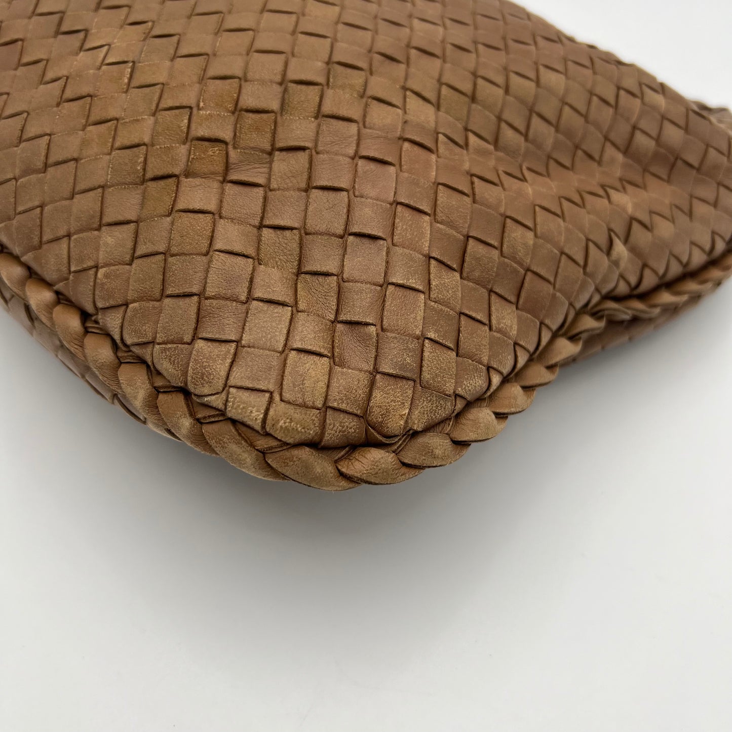 Bottega Veneta Toffee Brown Intrecciato Hobo Bag