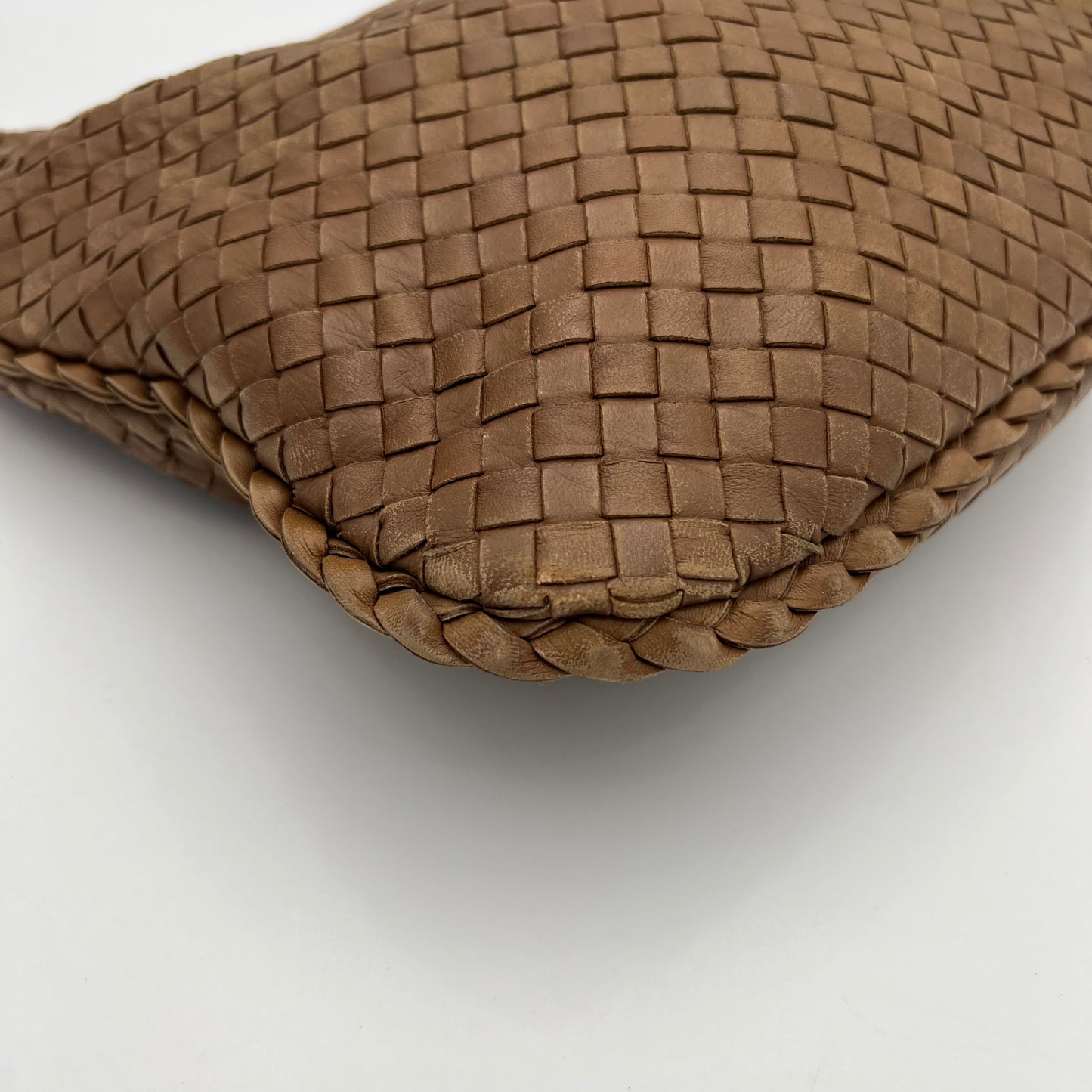Bottega Veneta Toffee Brown Intrecciato Hobo Bag