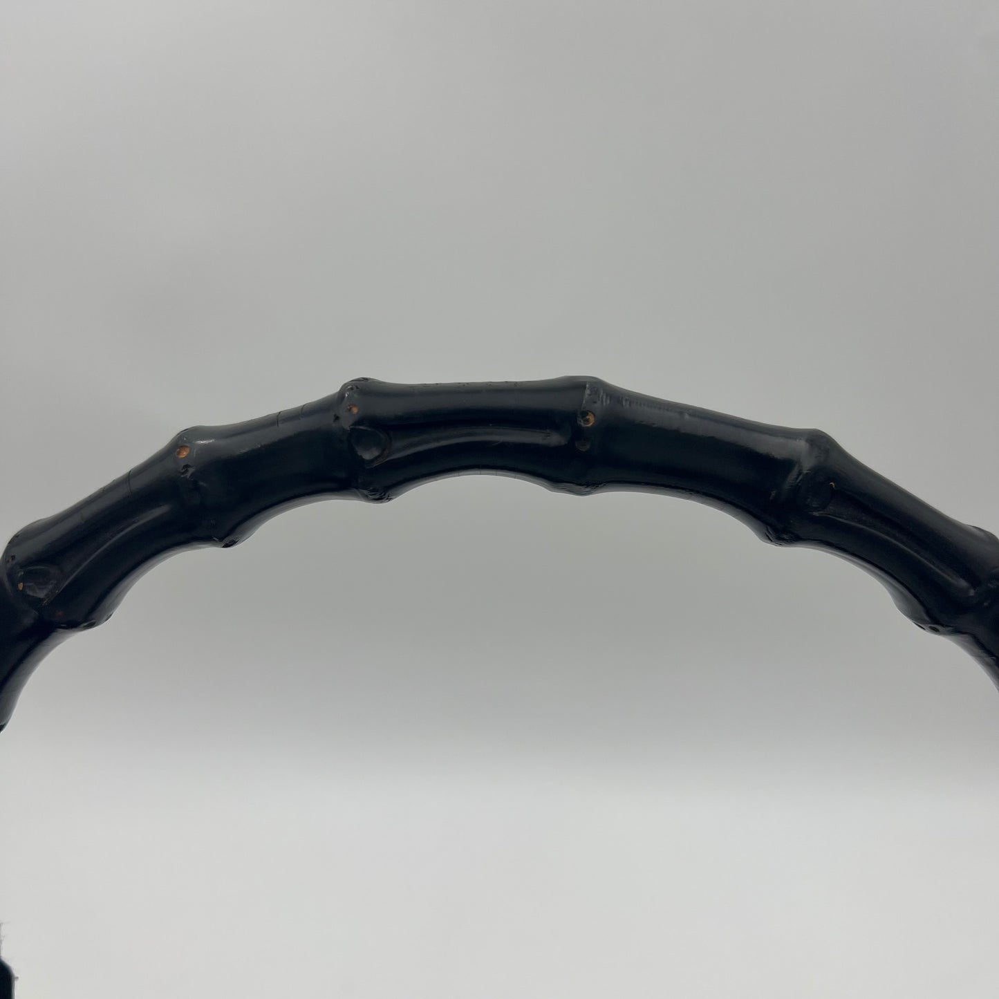 Gucci Black Leather Bamboo Shoulder Bag