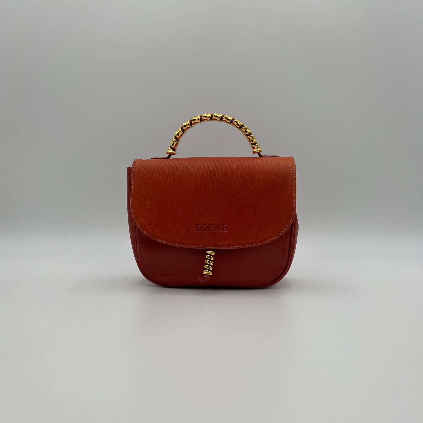 Loewe Red Leather Velasquez Handbag