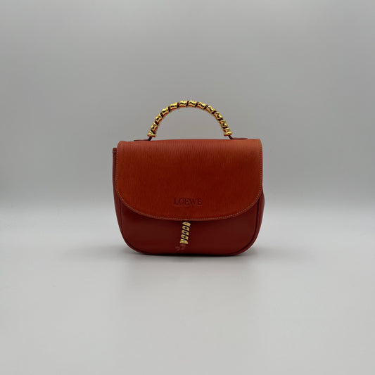 Loewe Red Leather Velasquez Handbag