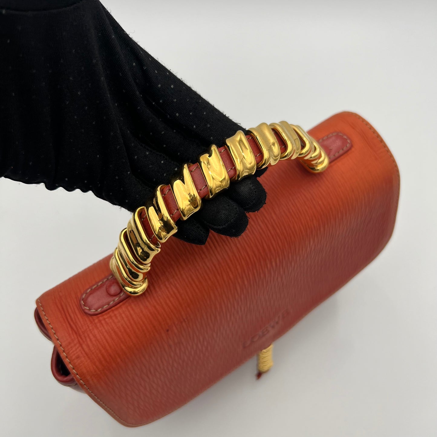 Loewe Red Leather Velasquez Handbag