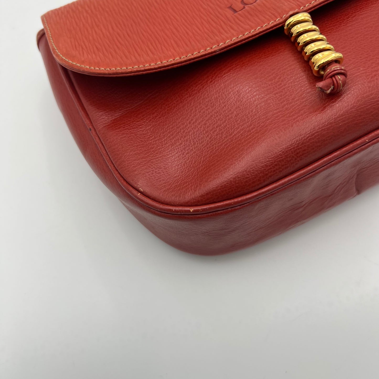 Loewe Red Leather Velasquez Handbag
