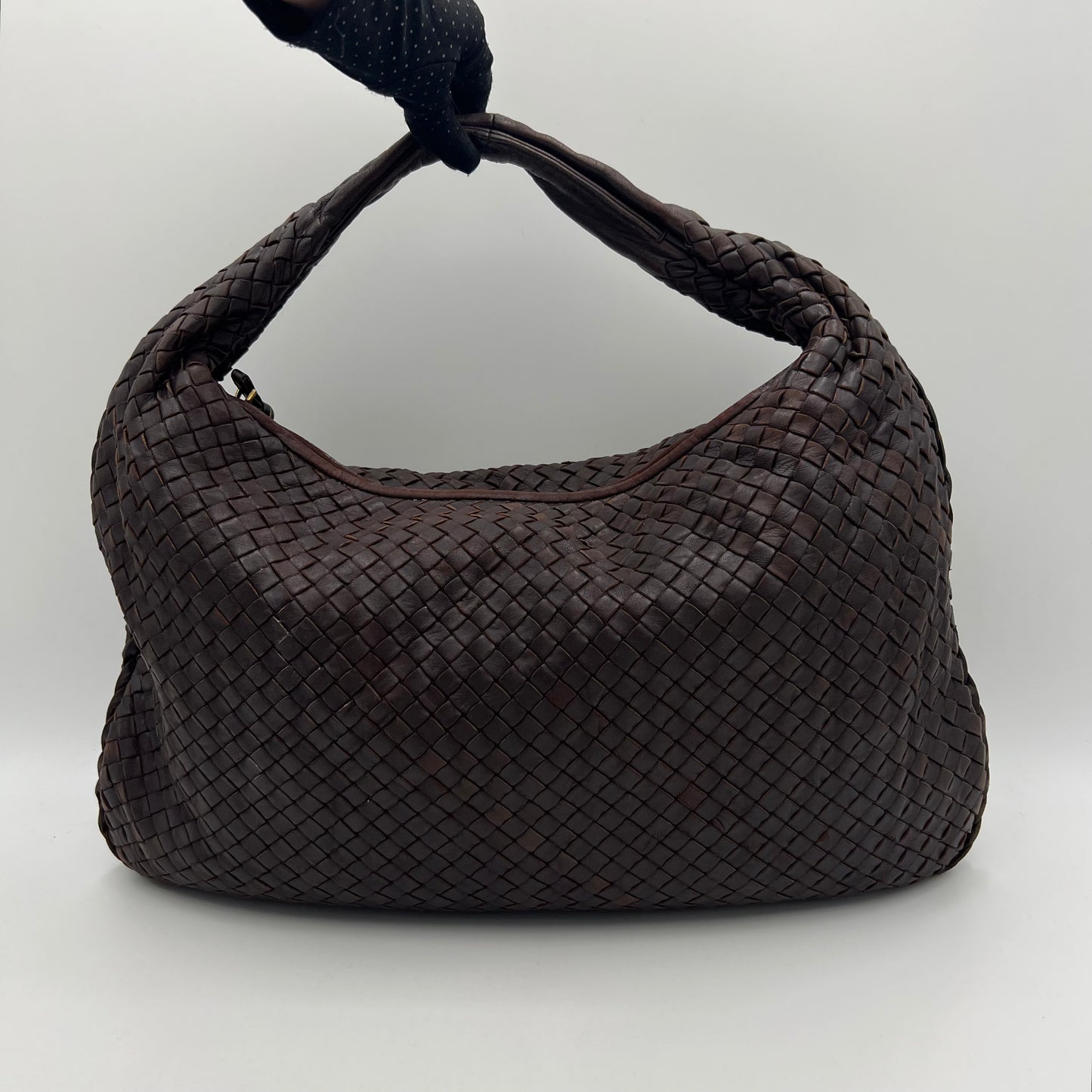Bottega Veneta Brown Intrecciato Large Hobo Bag