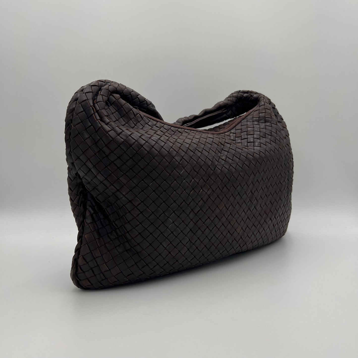 Bottega Veneta Brown Intrecciato Large Hobo Bag