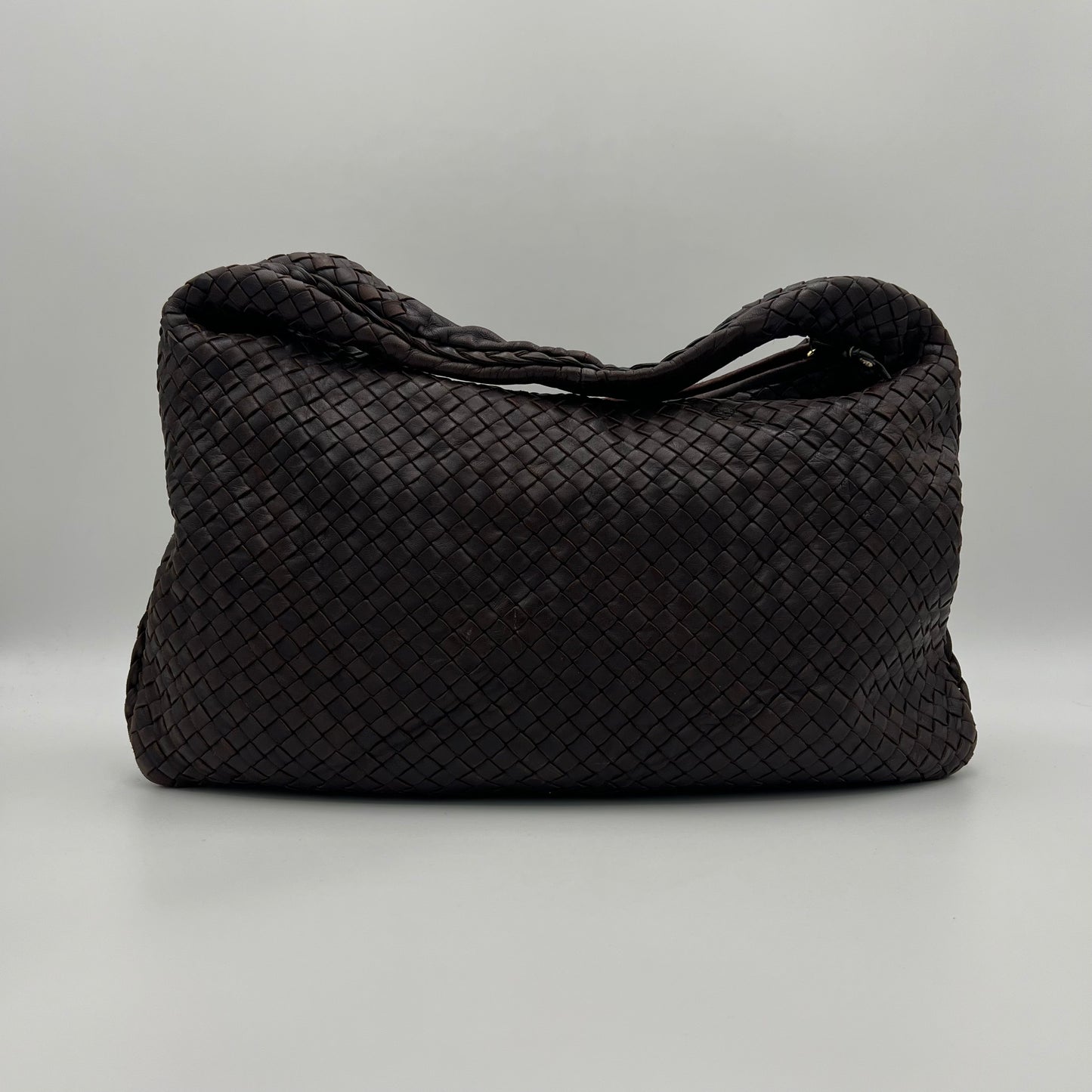 Bottega Veneta Brown Intrecciato Large Hobo Bag